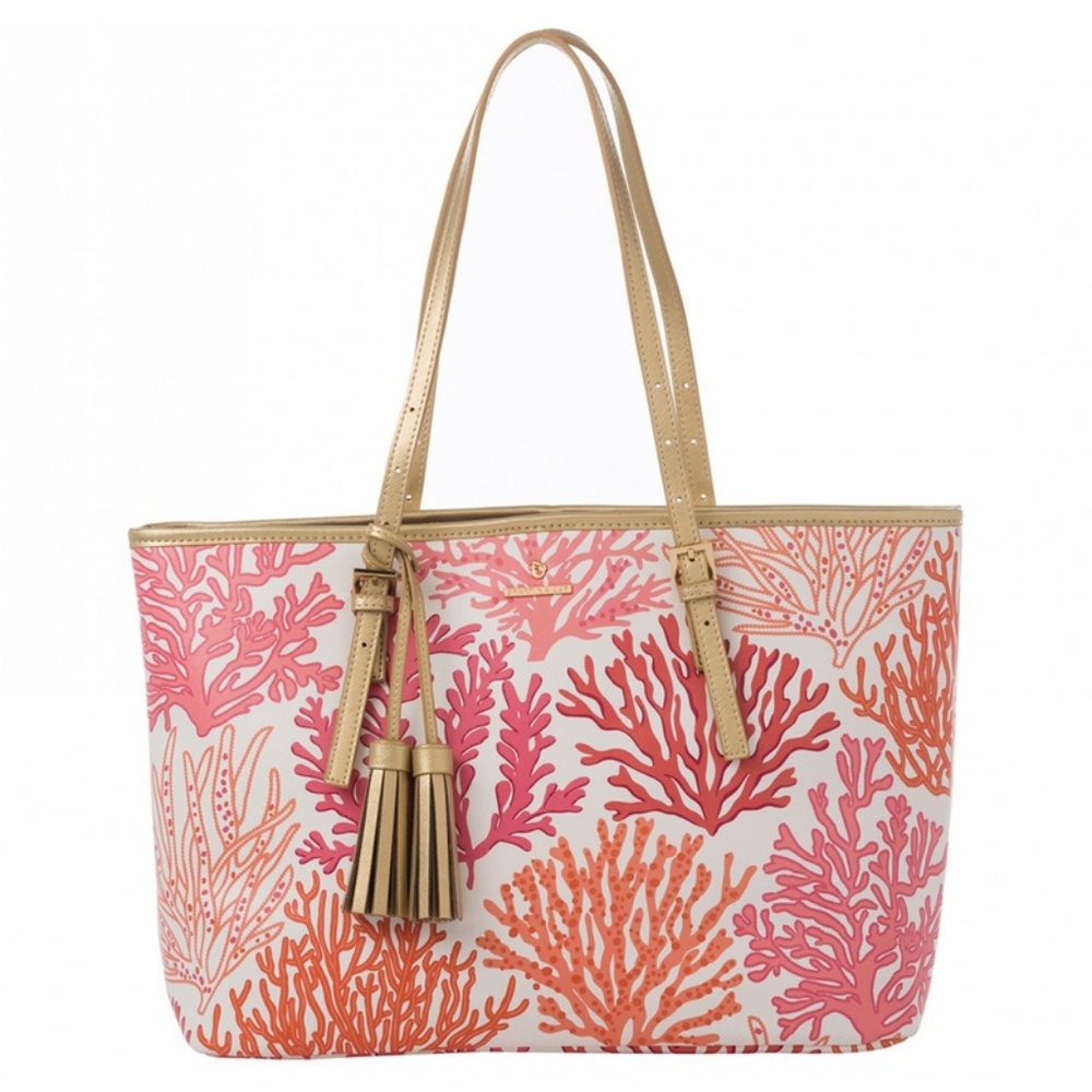 NWT Spartina retreat large tote coral